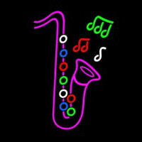 Pink Sa ophone Neon Sign