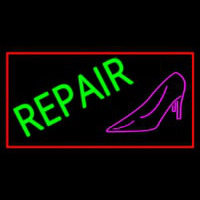Pink Sandal Green Repair Neon Sign