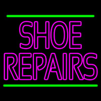 Pink Shoe Repairs With Line Neon Sign