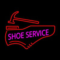 Pink Shoe Service Neon Sign