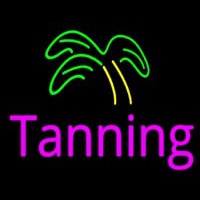 Pink Tanning Palm Tree Neon Sign