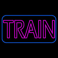 Pink Train Neon Sign