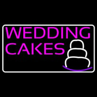 Pink Wedding Cakes Neon Sign