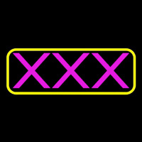 Pink X   Neon Sign