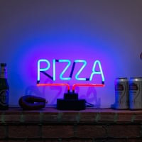 Pizza Desktop Neon Sign