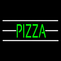 Pizza With White Line Neon Sign