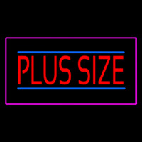 Plus Size Pink Border Neon Sign