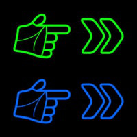 Pointer Arrow Hand Neon Sign