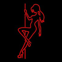 Pole Dance Girl Strip Club Neon Sign
