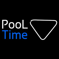 Pool Time With Billiard Neon Sign