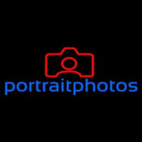 Portrait Photo With Camera Neon Sign