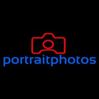 Portrait Photo With Camera Neon Sign