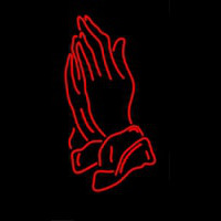 Praying Hands Neon Sign