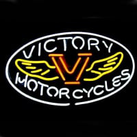 Professional Motorcycles Victory Shop Open Neon Sign