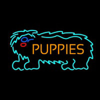 Puppies With Logo Neon Sign