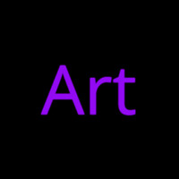 Purple Art Neon Sign