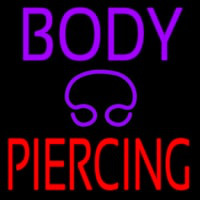 Purple Body Piercing Neon Sign