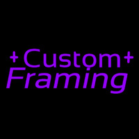 Purple Custom Framing 1 Neon Sign