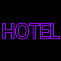 Purple Hotel Neon Sign