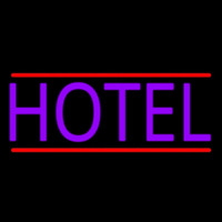 Purple Hotel Neon Sign