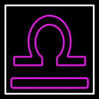 Purple Libra Neon Sign