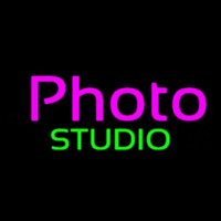 Purple Photo Green Studio Neon Sign