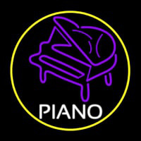 Purple Piano Neon Sign