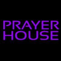 Purple Prayer House Neon Sign