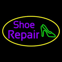 Purple Shoe Repair Sandal Neon Sign
