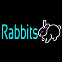 Rabbits Logo Neon Sign