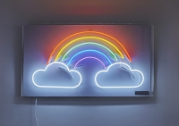Rainbow clouds Neon Sign
