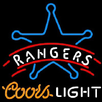 Rangers Coors Light Neon Sign