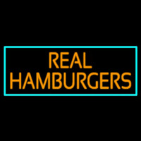 Real Hamburgers Neon Sign