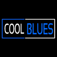 Red And Blue Border Cool Blues Neon Sign