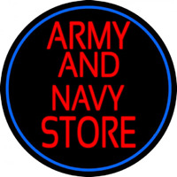 Red Army And Navy Store Neon Sign