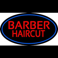 Red Barber Haircuts Neon Sign