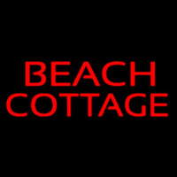 Red Beach Cottage Neon Sign