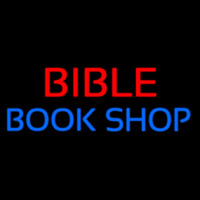 Red Bible Blue Book Shop Neon Sign