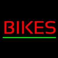 Red Bikes With Lines Neon Sign