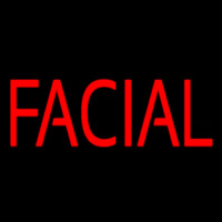 Red Block Facial Neon Sign