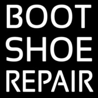 Red Boot Shoe Repair Neon Sign