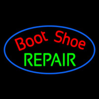 Red Boot Shoe Repair Neon Sign