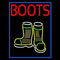 Red Boots With Logo Neon Sign