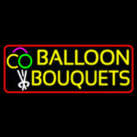 Red Border Balloon Bouquets Neon Sign