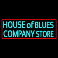 Red Border House Of Blues Company Store Neon Sign