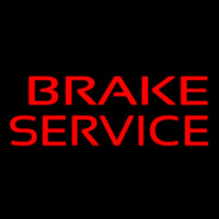 Red Brake Service Neon Sign