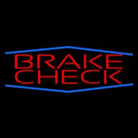 Red Brakes Blue Border Neon Sign