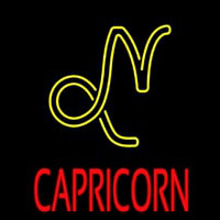 Red Capricorn Neon Sign