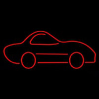 Red Car Logo Neon Sign