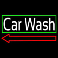 Red Car Wash With Border 1 Neon Sign